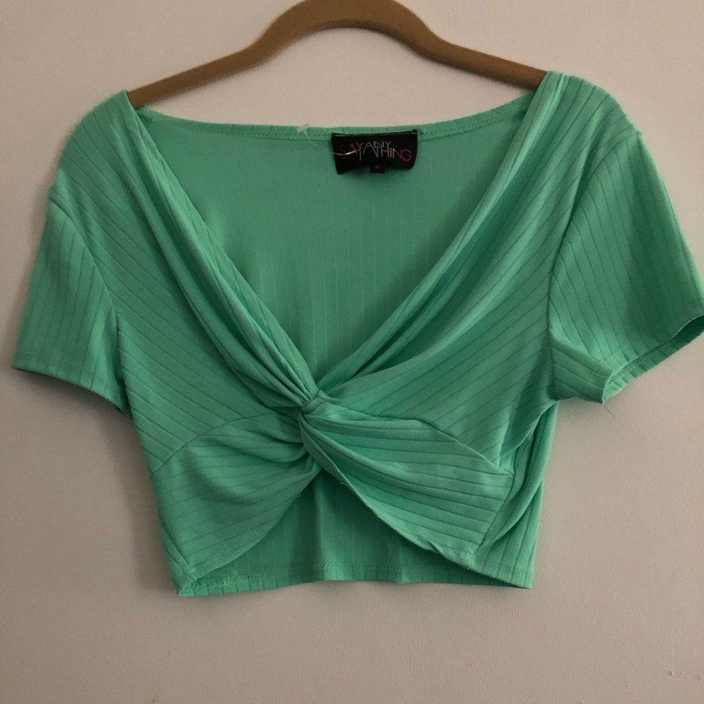 Say anything size m short sleeve crop top